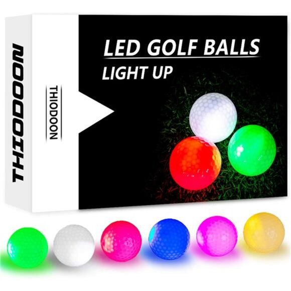 Glow in The Dark Golf Balls Light up Led Golf Balls Night Golf Gift Sets - Picture 4 of 7